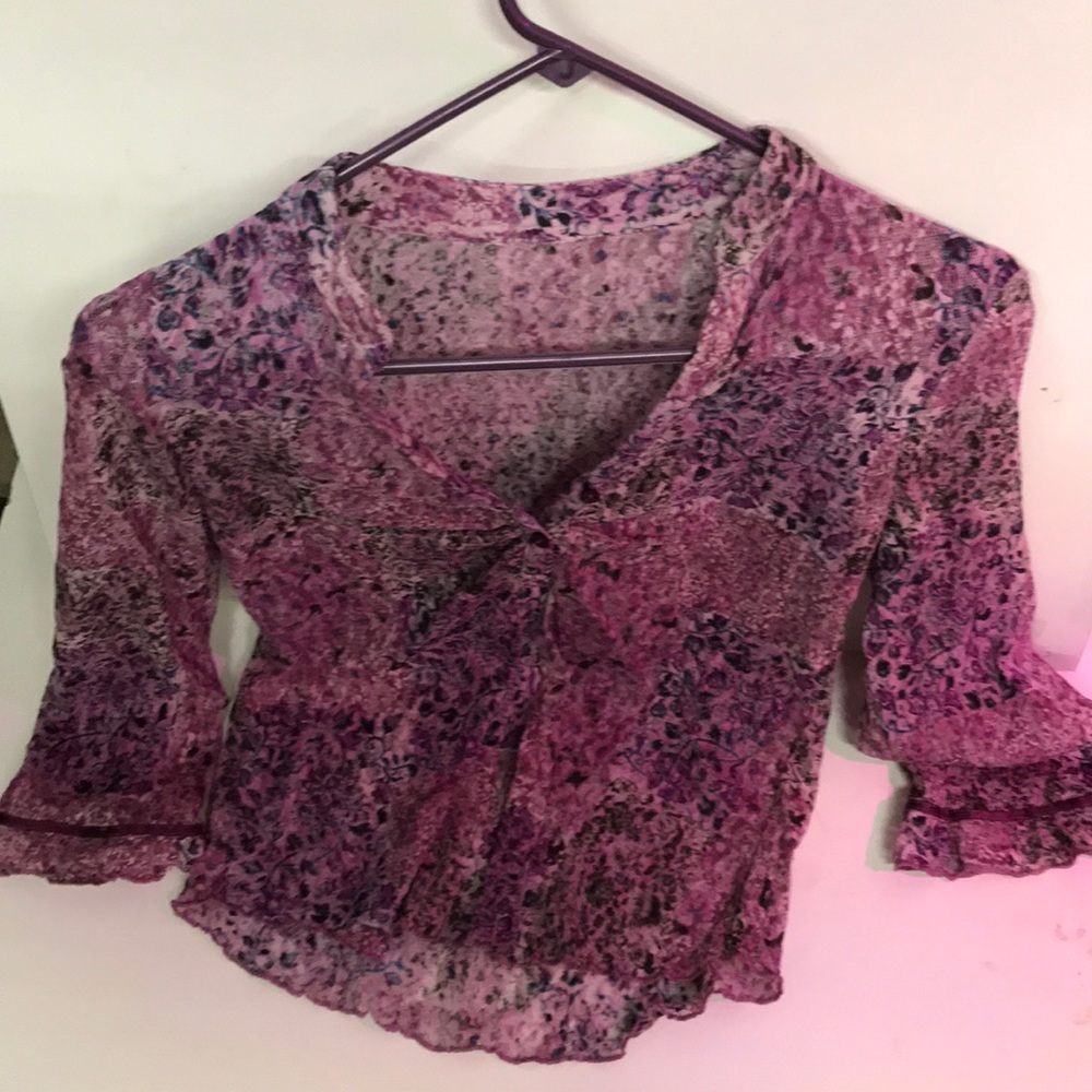 Purple Lace Blouse